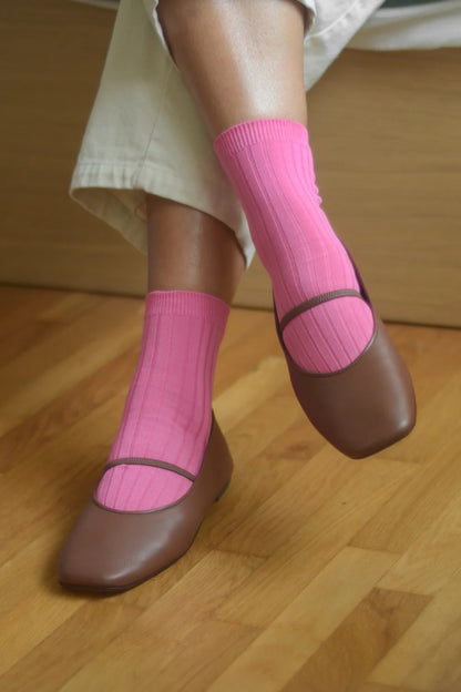 Her Socks - Bright Pink