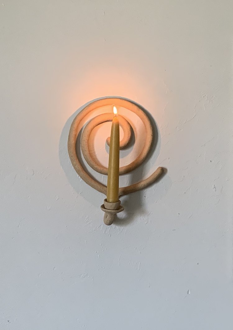 Spiral Candle Sconce